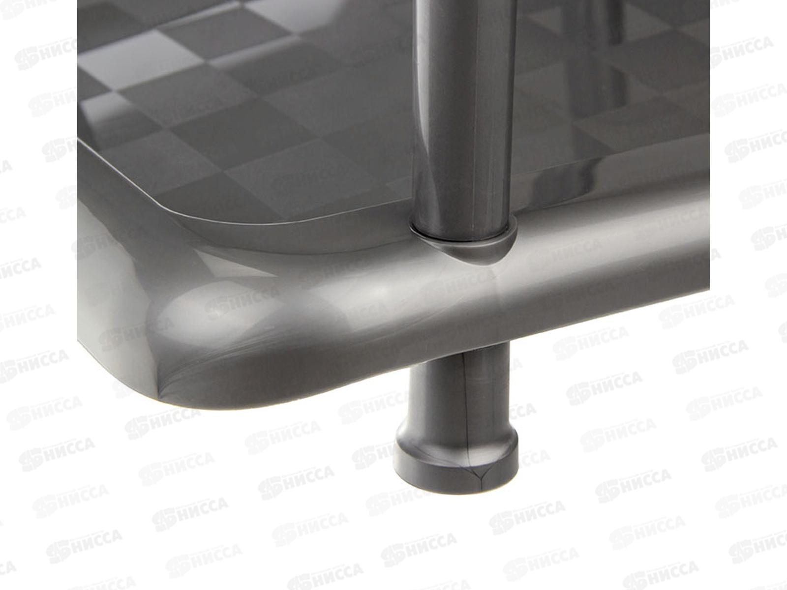 Полка в прихожую малая универсальная  4-х секционная  Графитовый М2709 *4