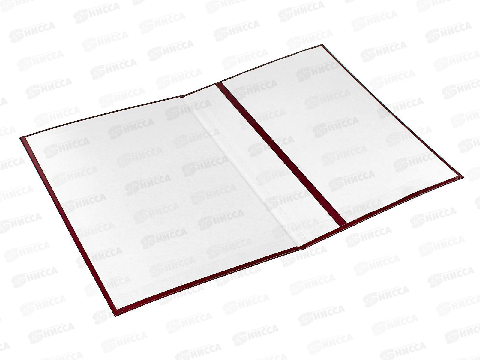 Папка адресная А4 с росс.орлом OfficeSpace бордовая,бумвинил 160238