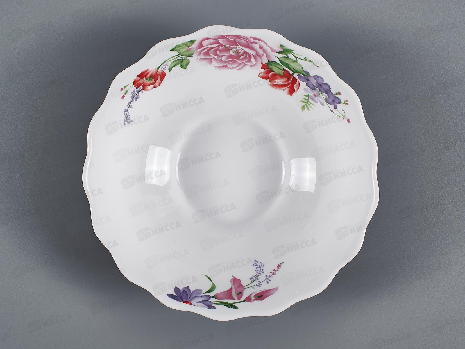 Салатник волнистый край 15см 470мл Цветочная фантазия 1039063