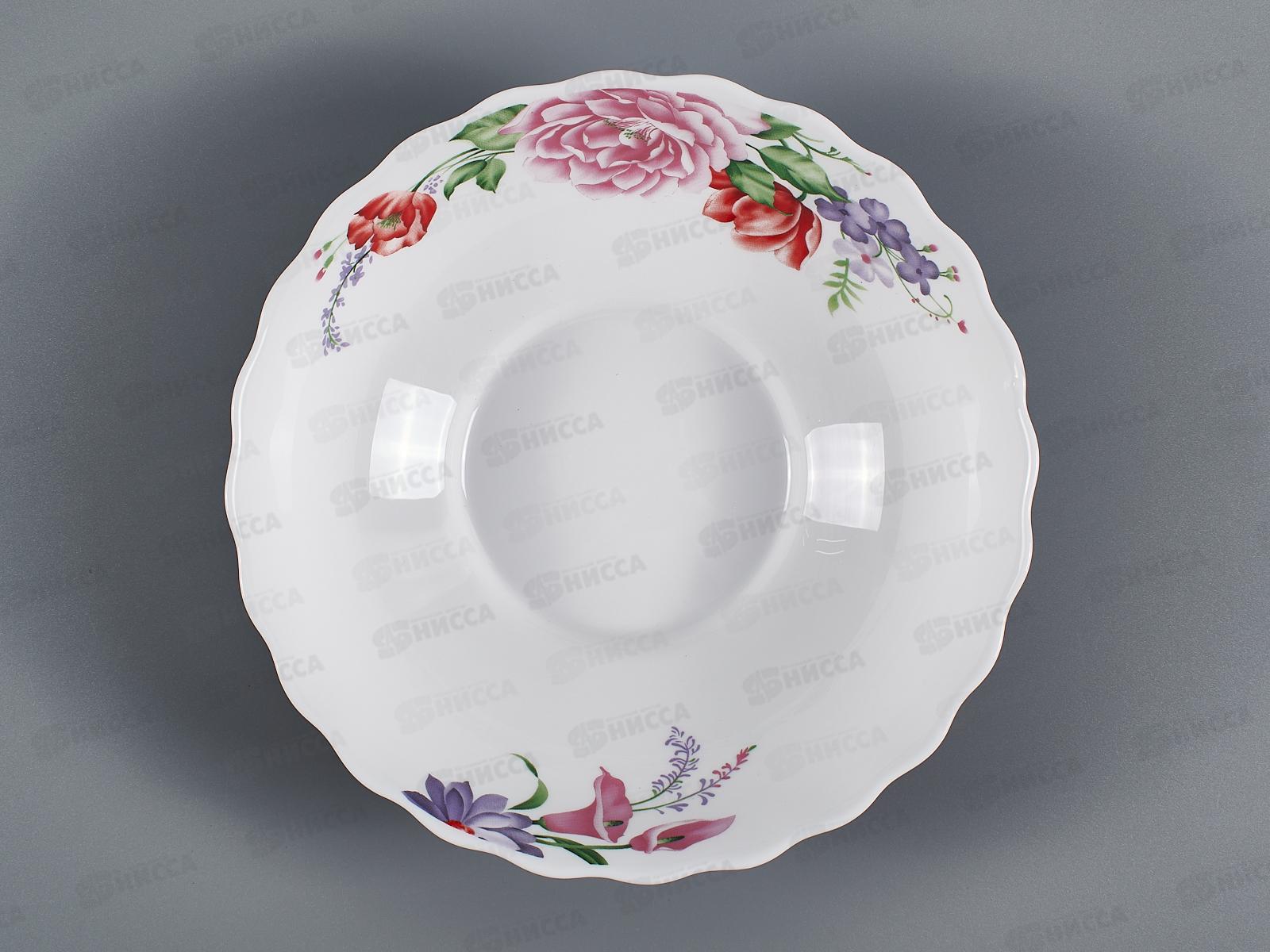 Салатник волнистый край 20см 950мл Цветочная фантазия 1039064