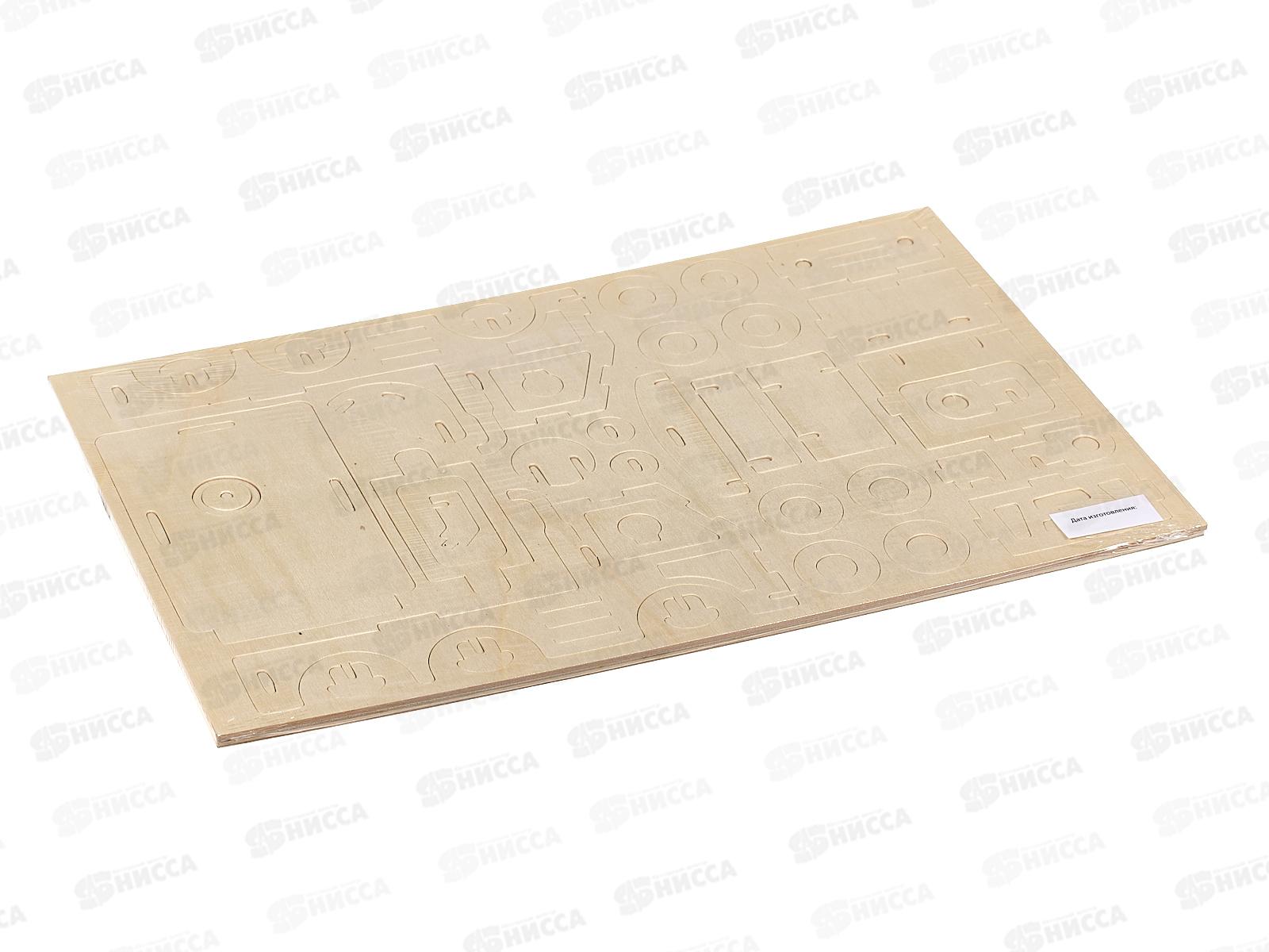 Сборная модель СМ-1016-А4 2 BIG. Экскаватор, из дерева *30