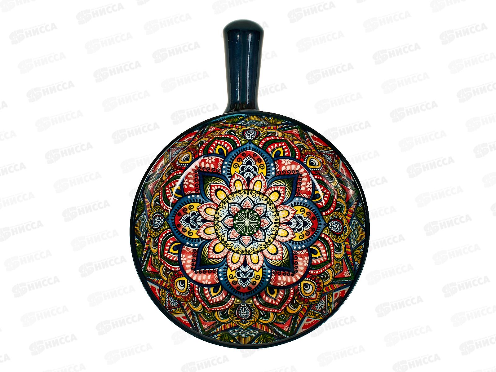 Кокотница с ручкой &quotArabesgue&quot (синий) 20,3х15,3х5,5см, 0860088  *36