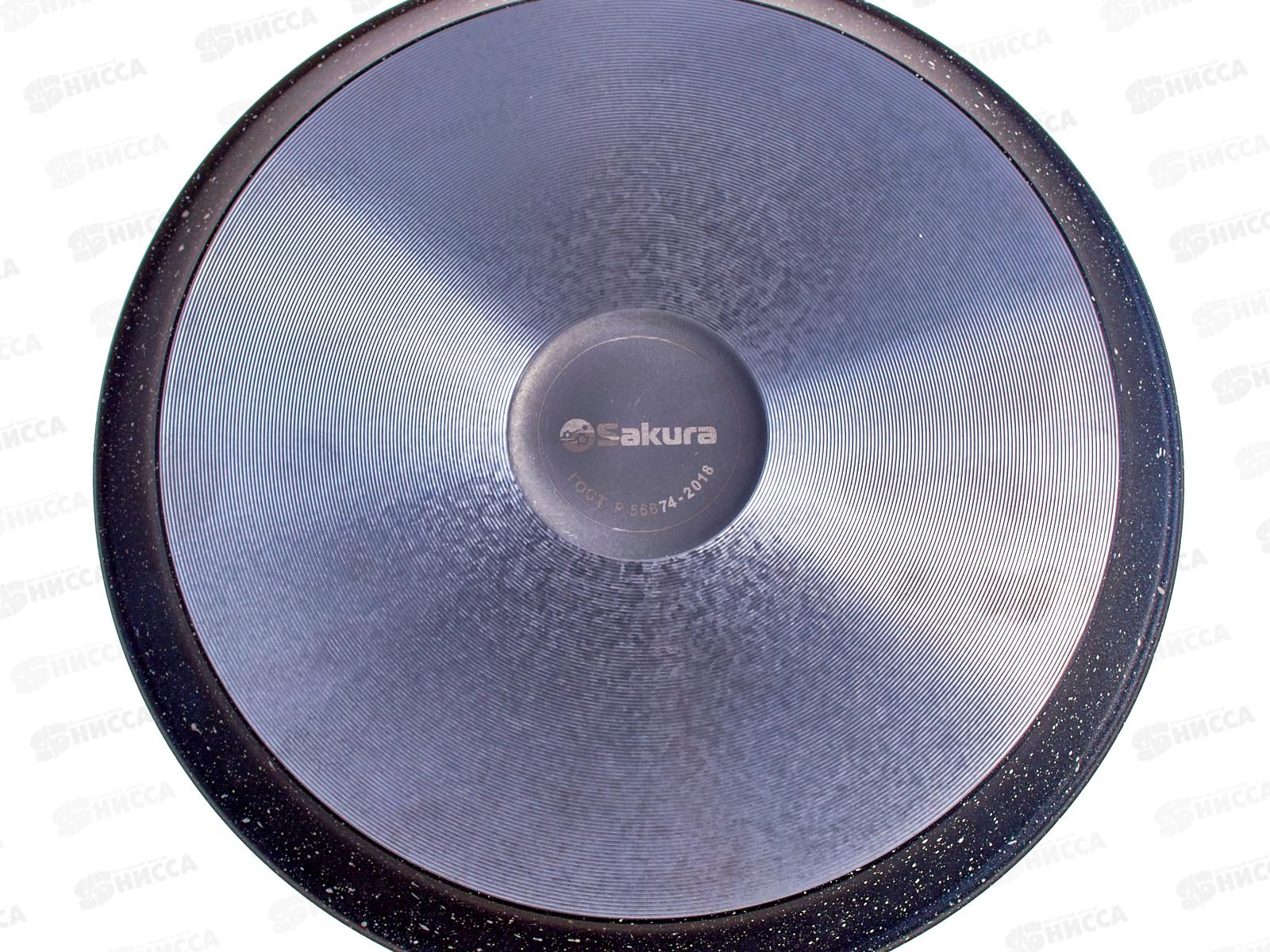 Сковорода блинная SA-FB-02-24 Каменная Black 24см литая черная