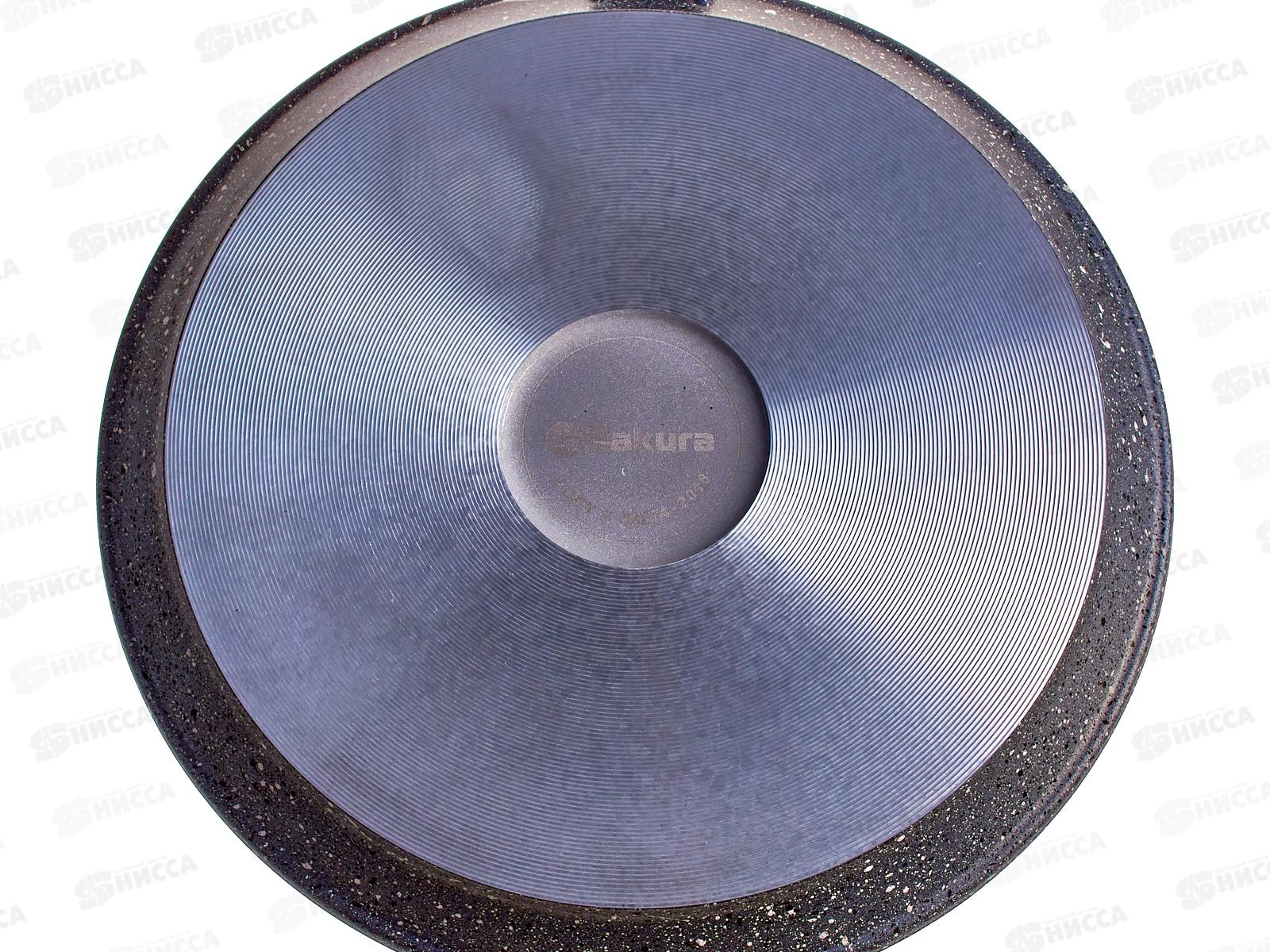 Сковорода блинная SA-FB-03-22 Каменная Gray 22см литая серая