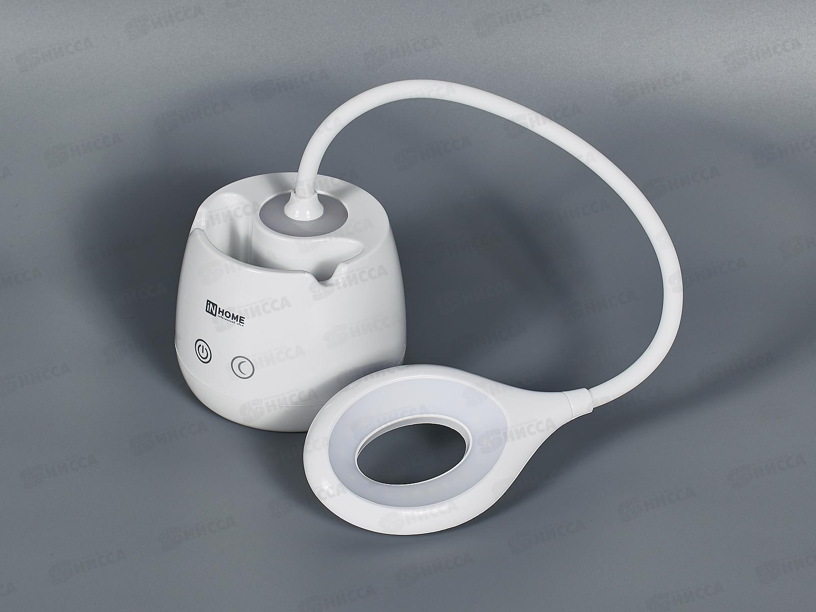 Лампа настольная светодиодная IN HOME ССО-10Б 6Вт сенсор-белый