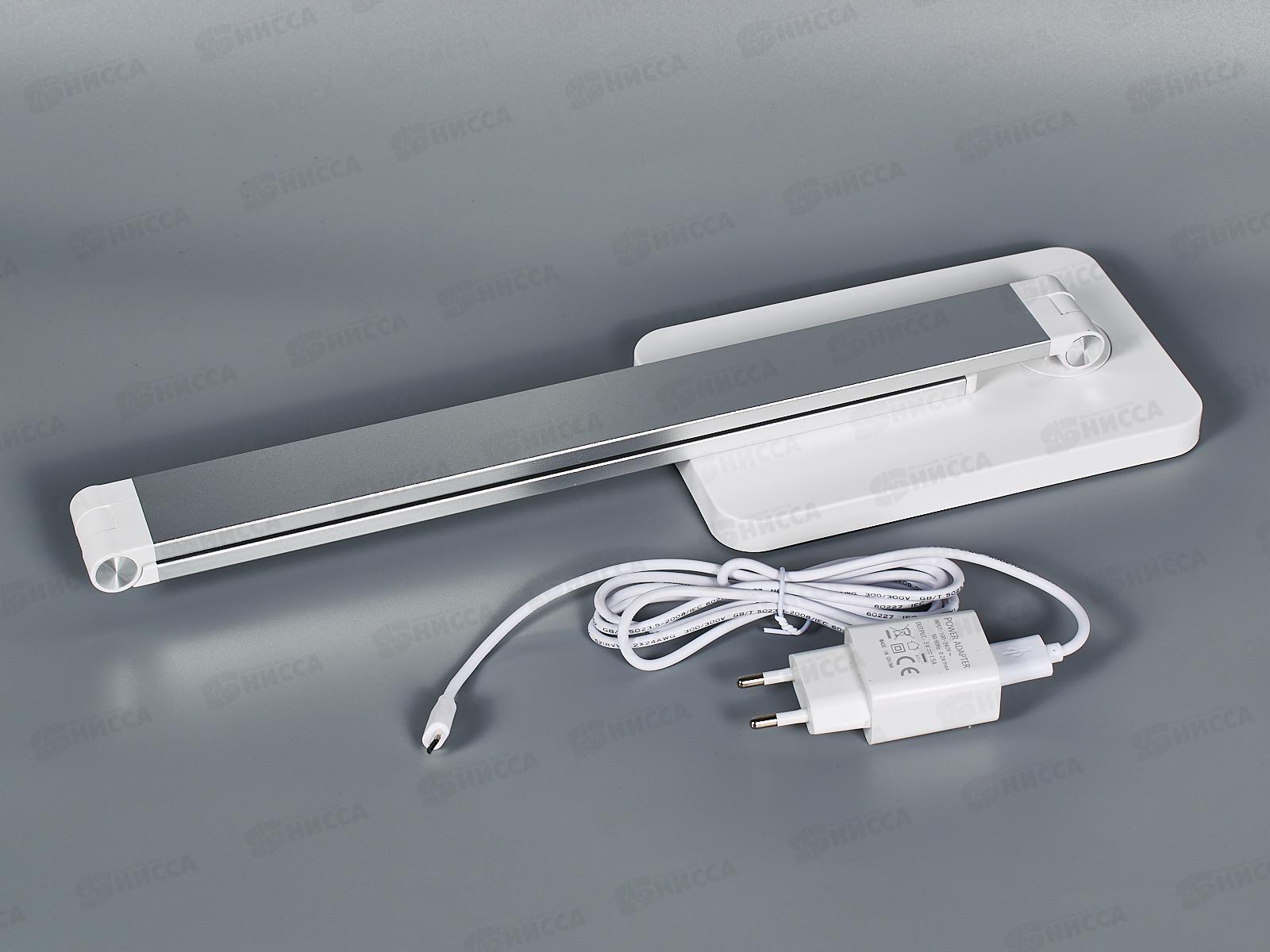 Лампа настольная светодиодная IN HOME ССО-14С 8Вт сенсор-адаптер серебро