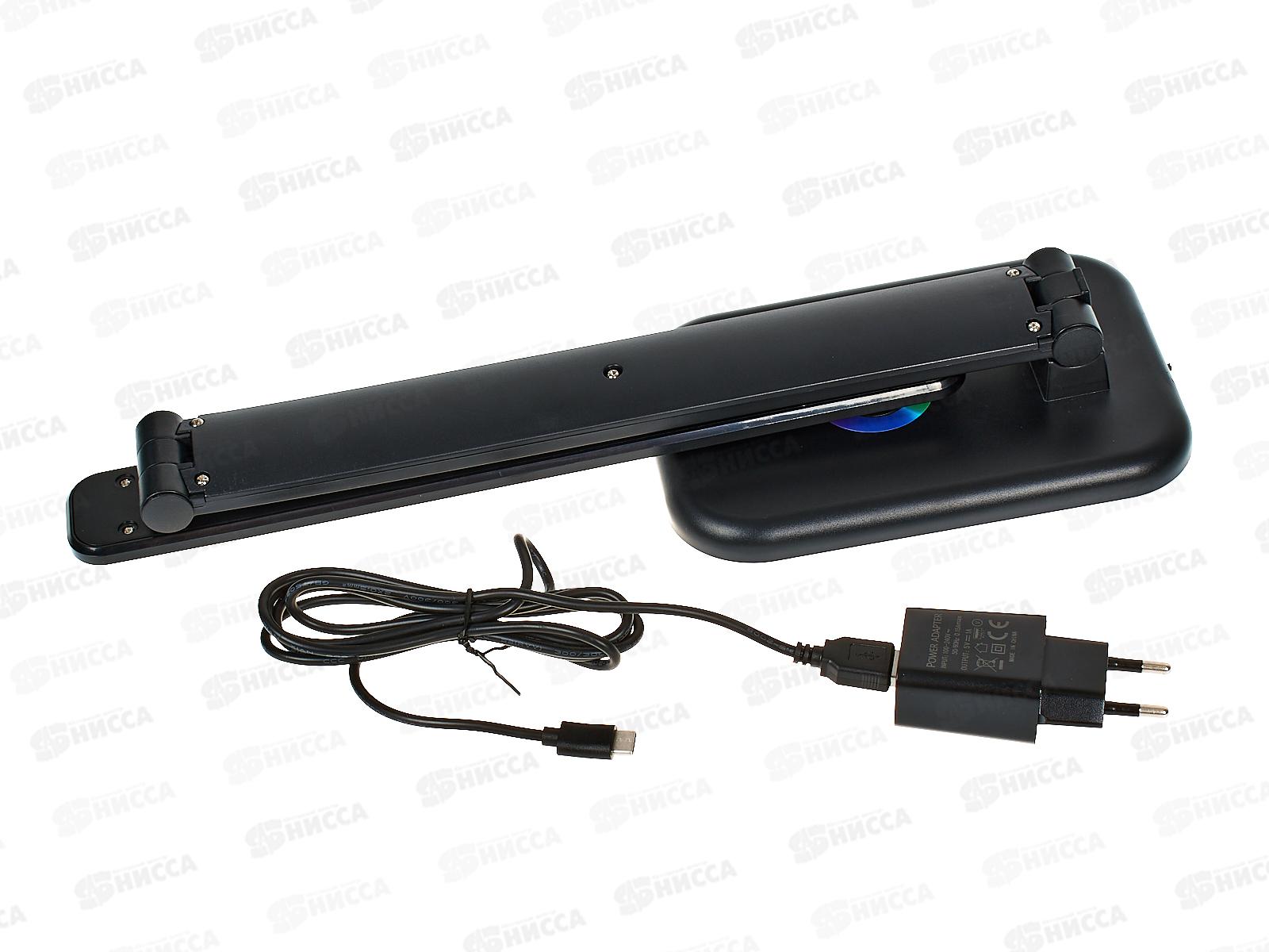 Лампа настольная светодиодная IN HOME ССО-20Ч 12Вт сенсор-адаптер черный