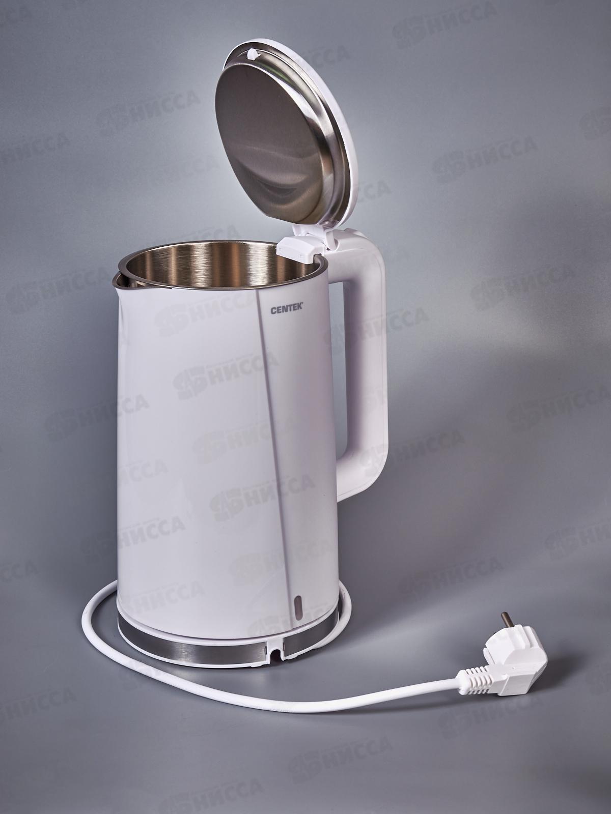 Чайник электрический CT-0005 1,7л белый эффект термоса