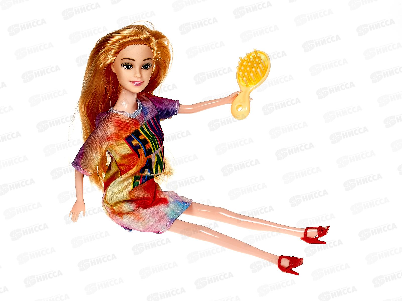 Кукла 29см литая с расческой 2в в пакете 49448