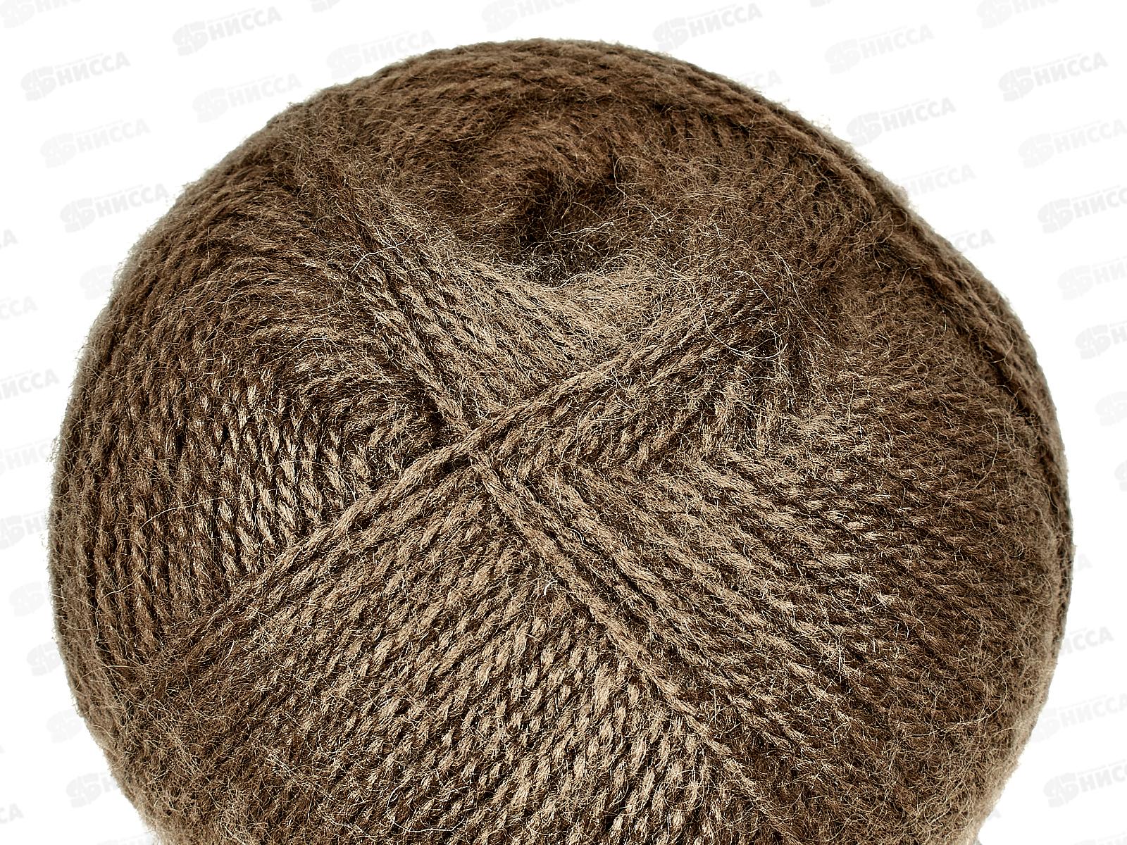 Пряжа Ангорская теплая 701 Какао 100г480м шерсть40% акрил60%