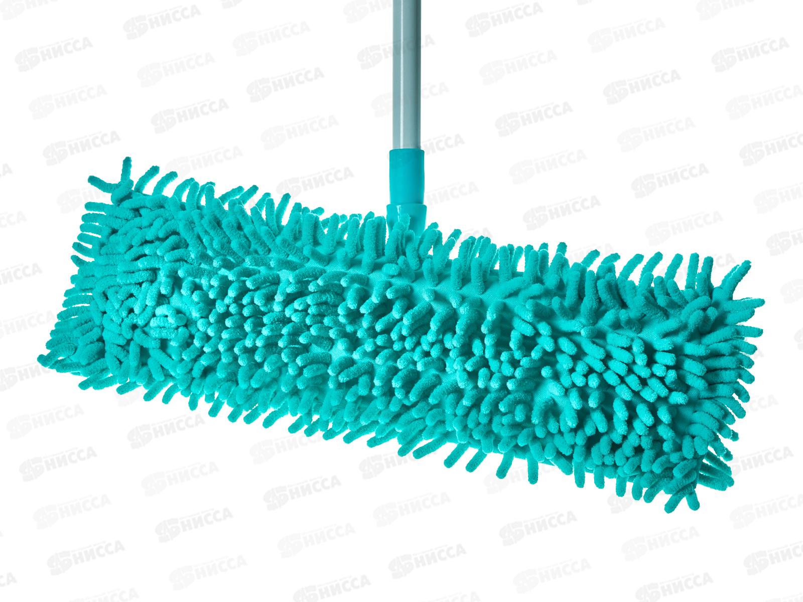 Швабра HP-M11 H.P. 120см с насадкой микрофибра изумруд