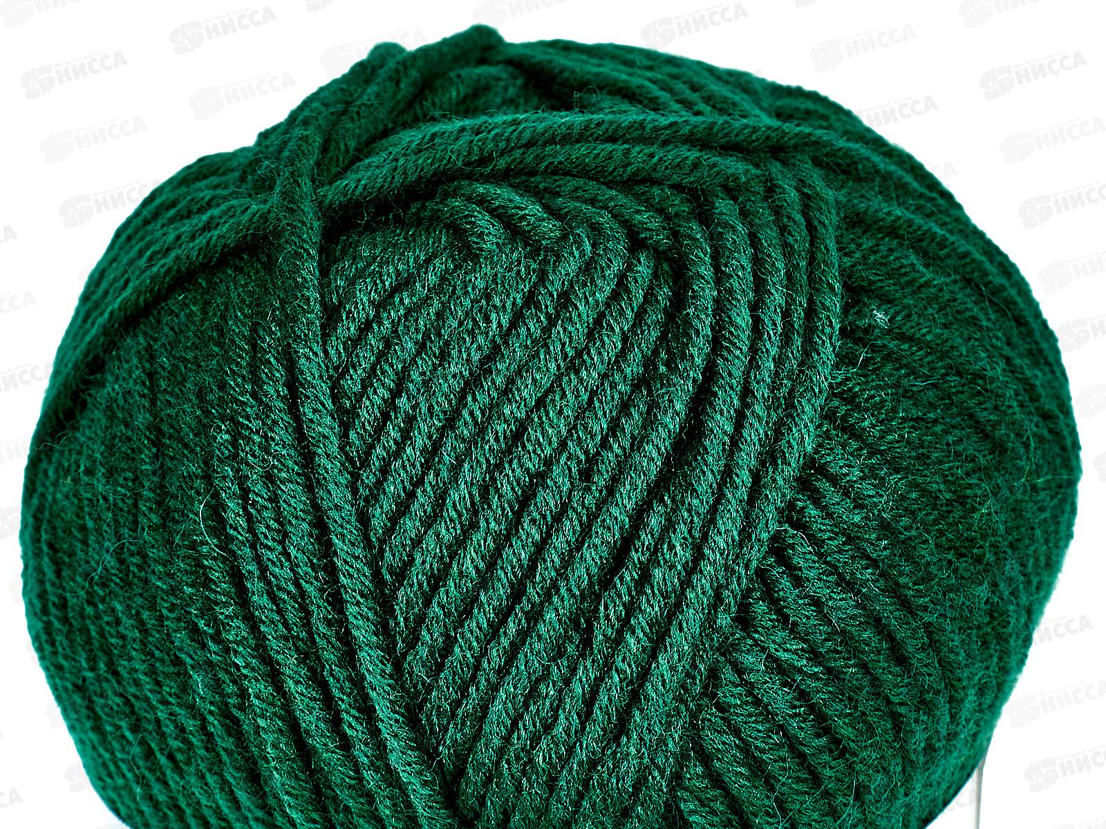 Пряжа Зимняя премьера 376 Нефрит 100г150м  шерсть50% акр50%