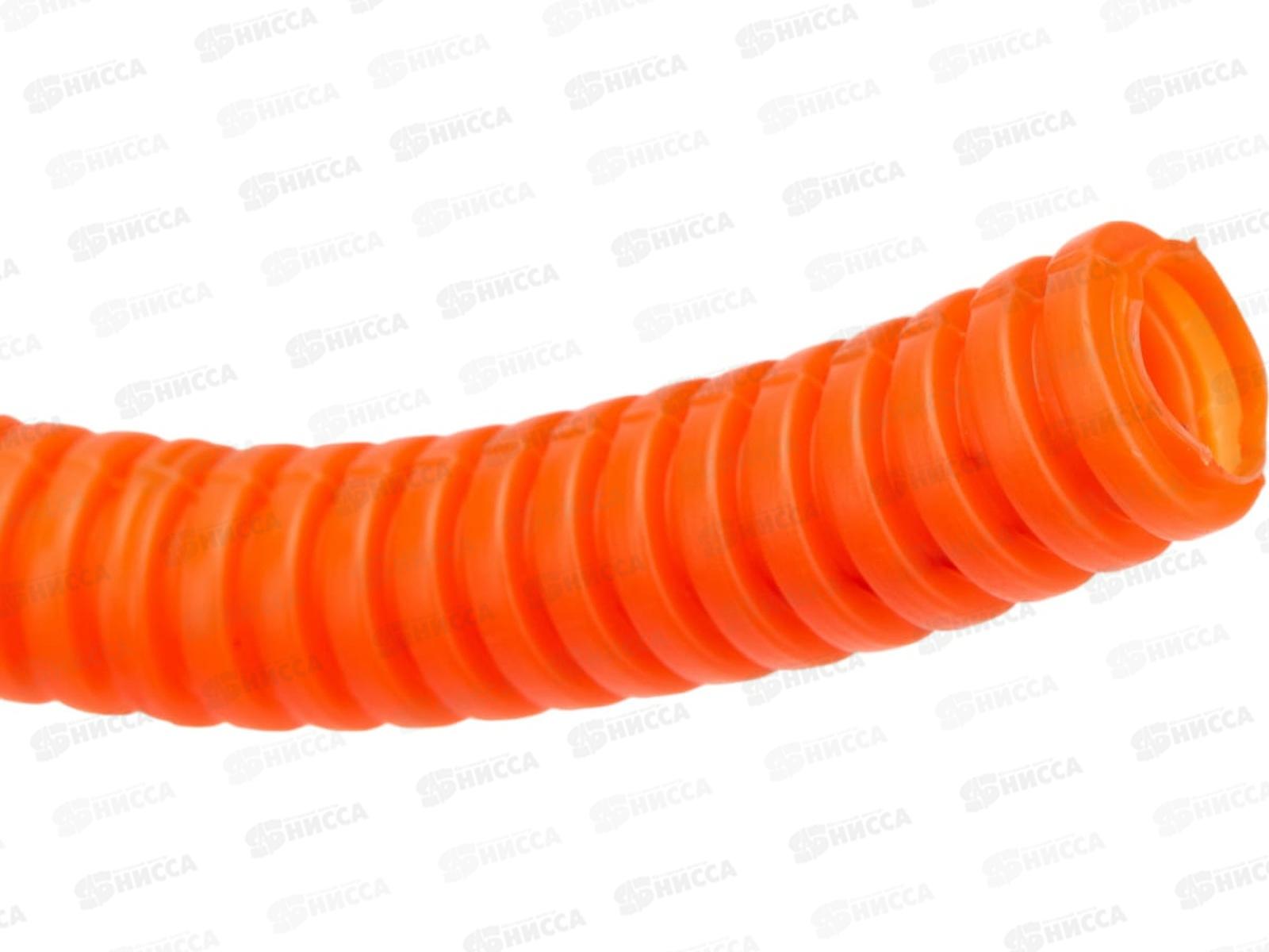 Труба гофрированная ПНД d16 с зондом (100м) оранжевая, REXANT, 28-0016-5 *100