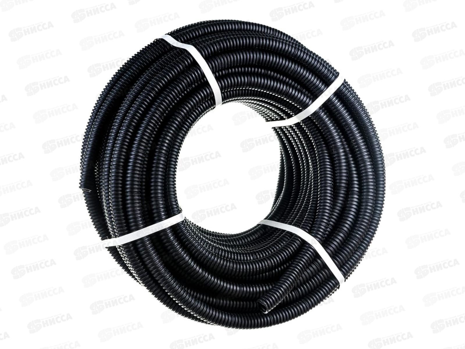 Труба гофрированная ПНД d25 с зондом (50м) черная, REXANT, 28-0025-3 *50