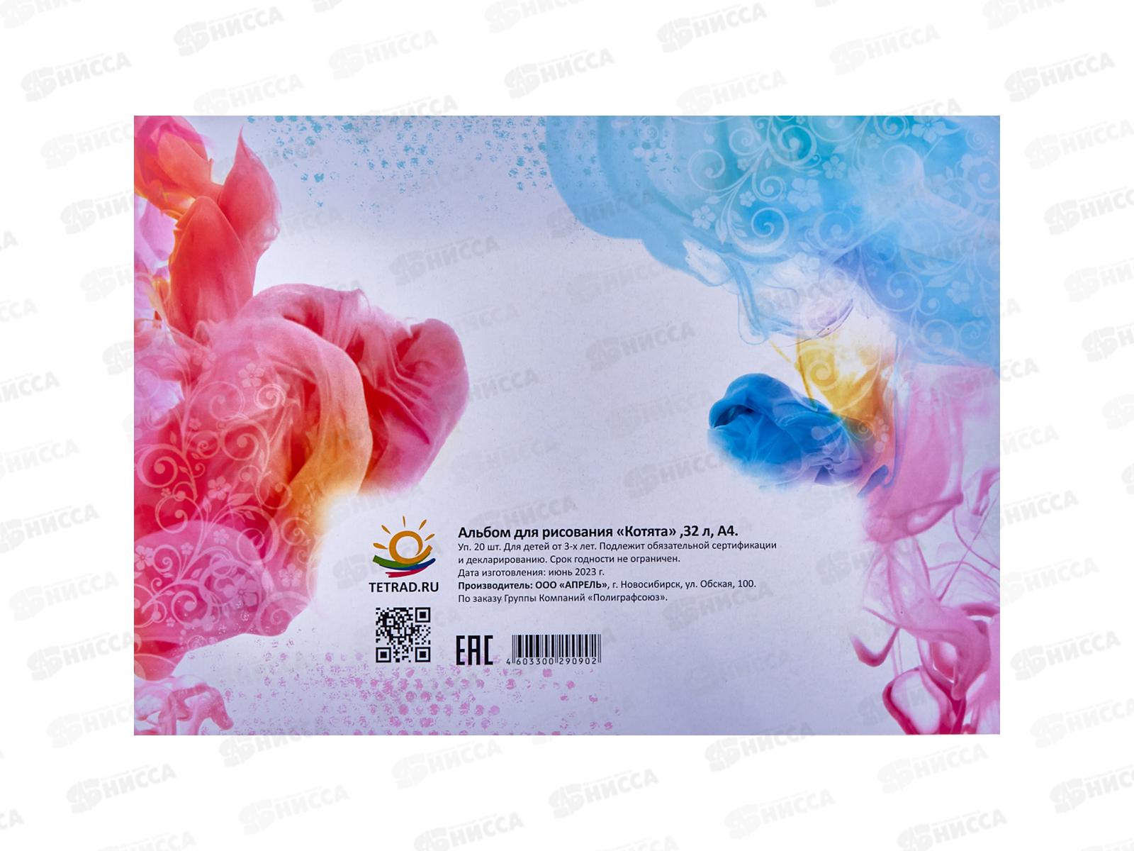 Альбом д/рис.32л ПГС Котята *20