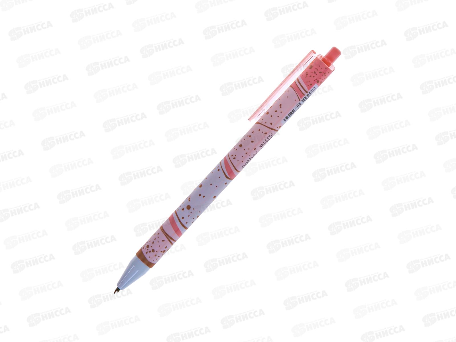 Ручка шариковая Hatber Selesta асс.,062566*12