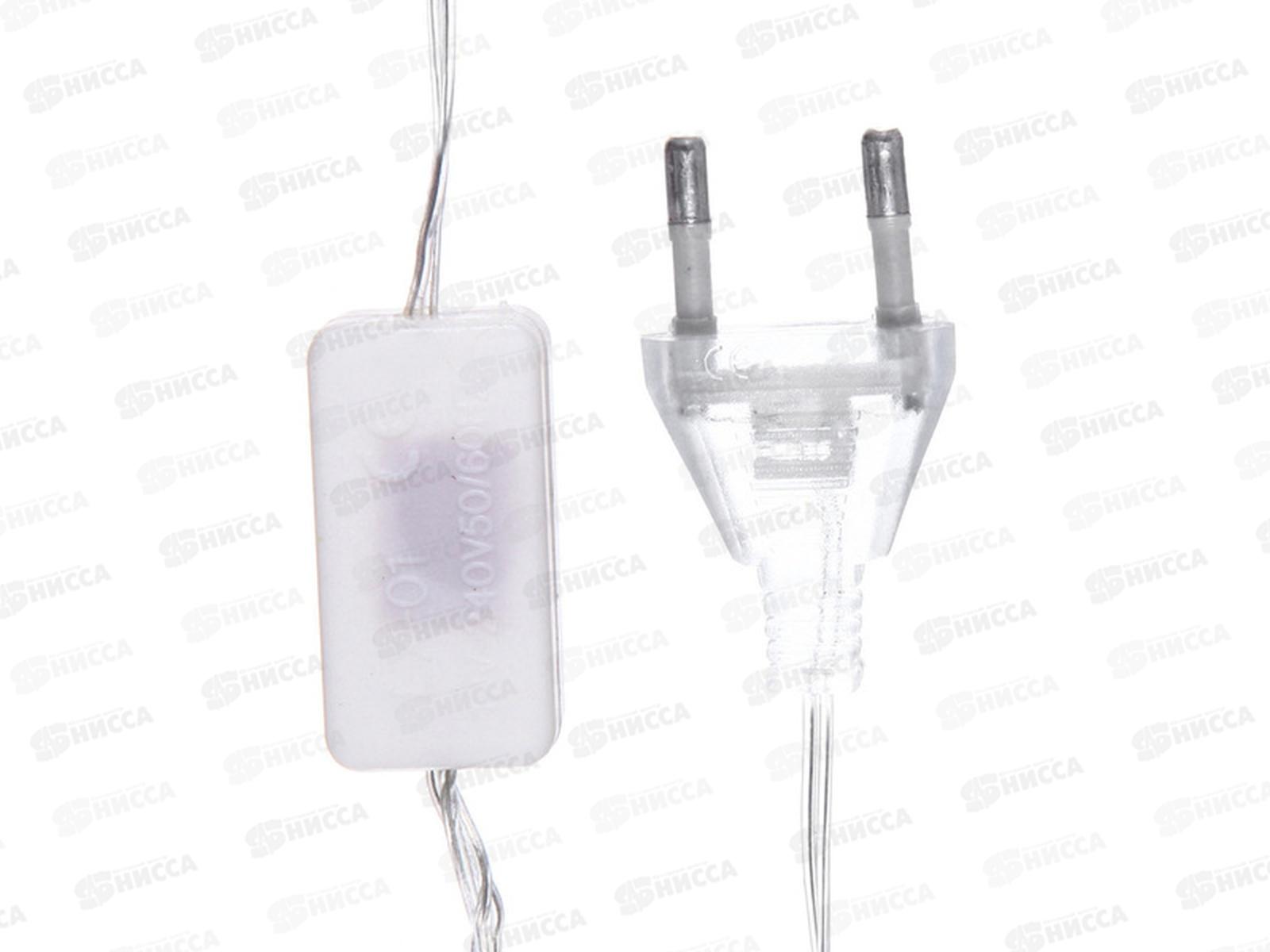 Гирлянда 2,5м 12 LED РОМБИК с насадками 183-0054