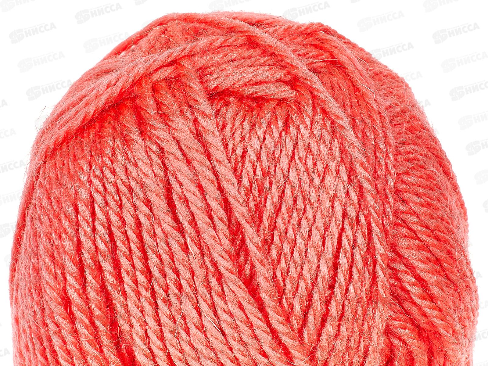Пряжа Бамбино Коралл неон шерсть/акрил 50гр 150м 116 *10