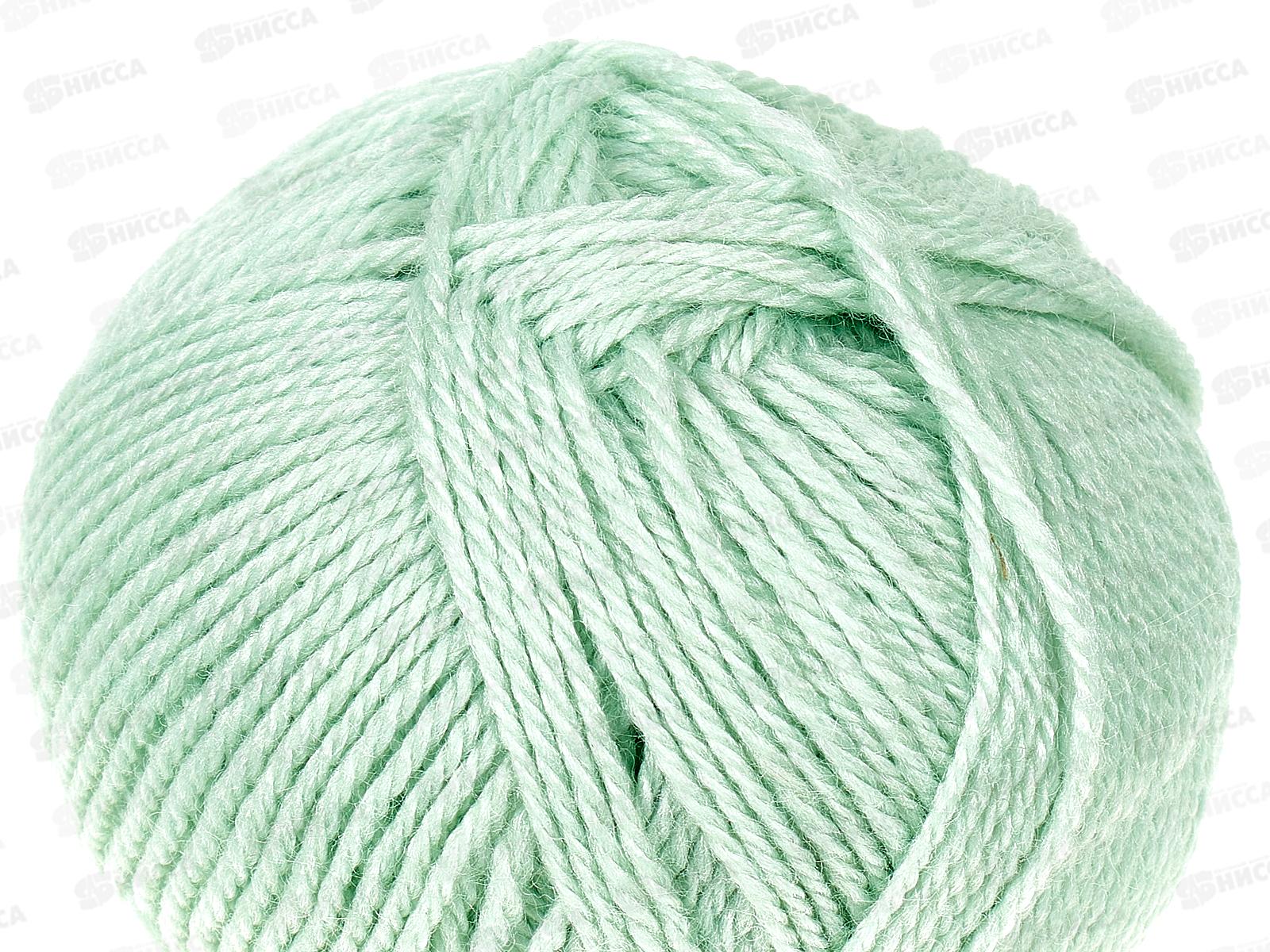 Пряжа Бамбино Ментол шерсть/акрил 50гр 150м 107 *10