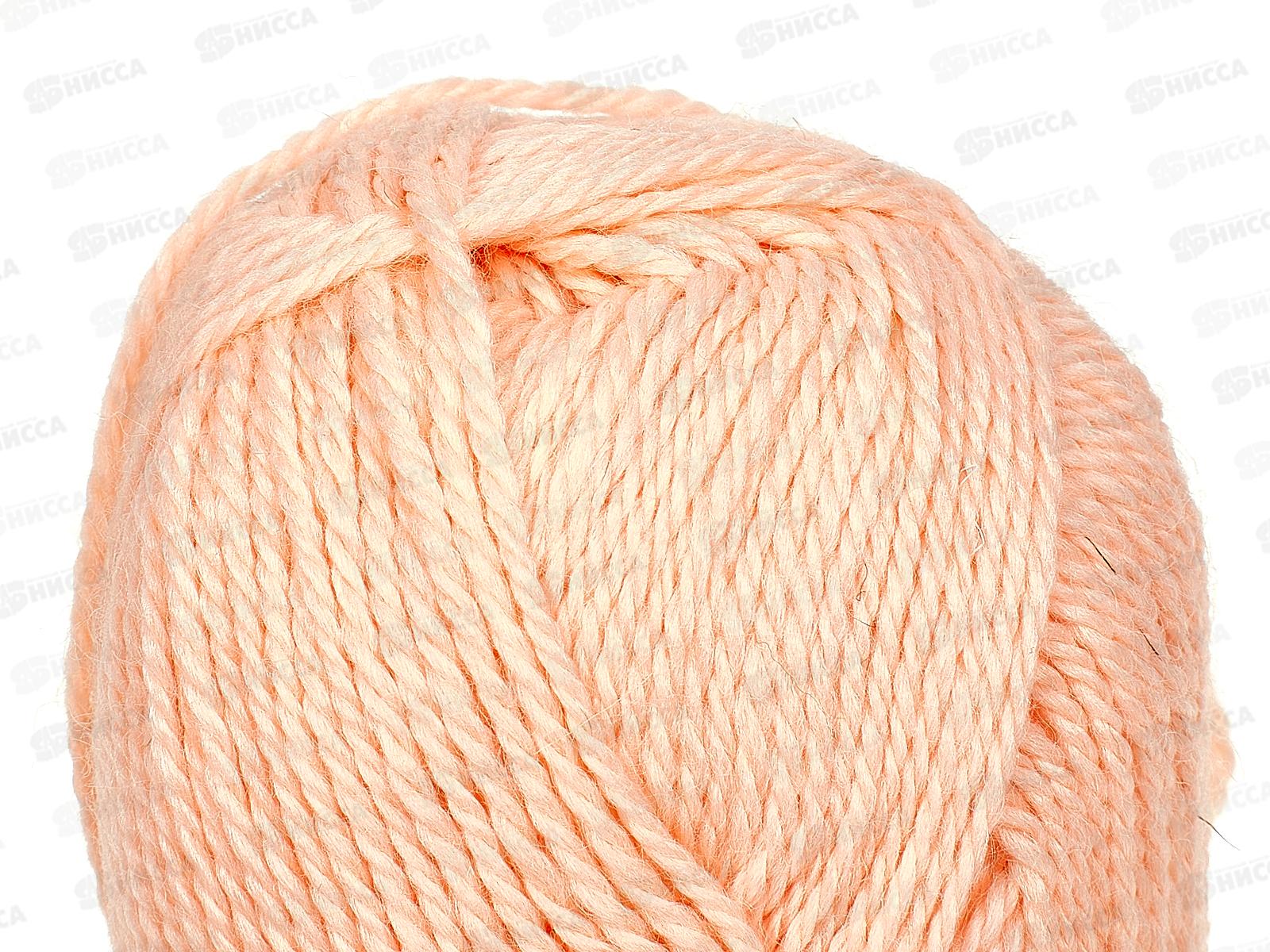 Пряжа Бамбино Персик шерсть/акрил 50гр 150м 037 *10