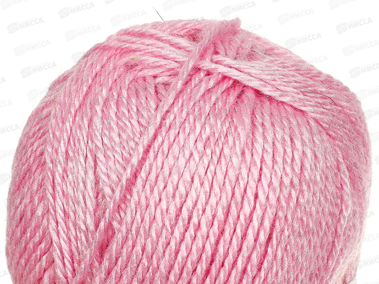 Пряжа Бамбино Розовый шерсть/акрил 50гр 150м 056 *10