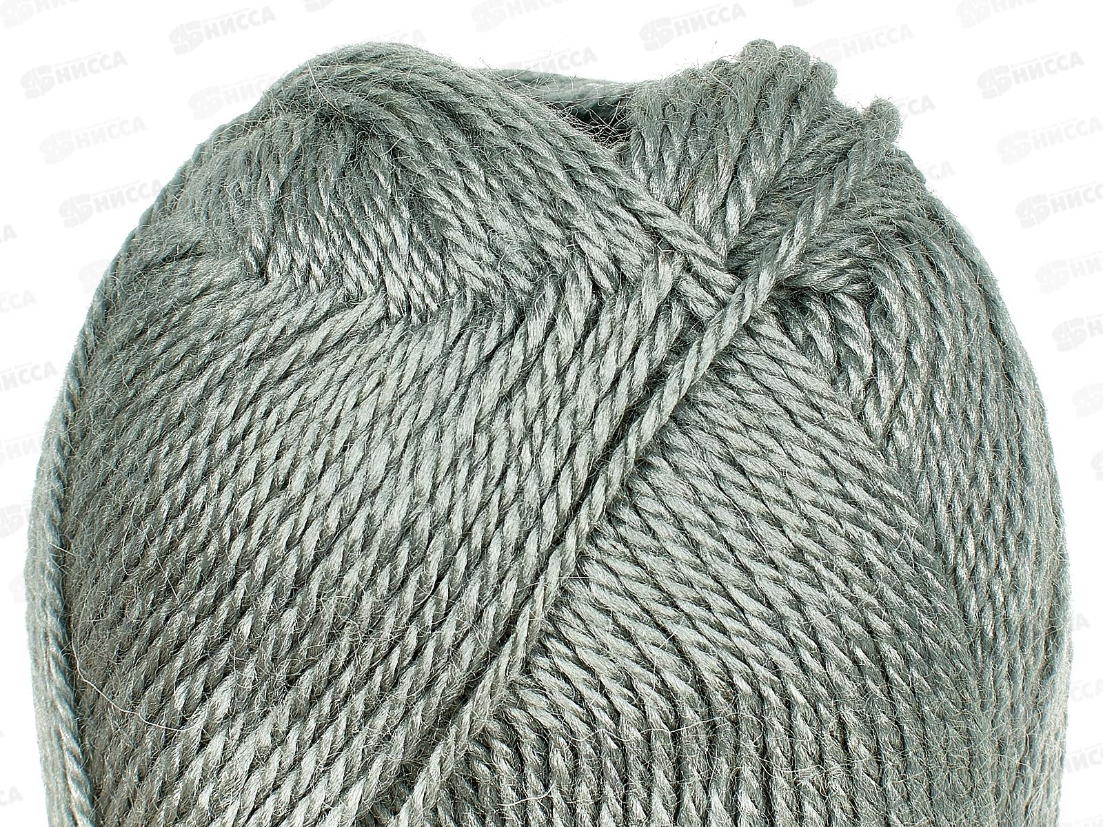 Пряжа Бамбино Серый-светлый шерсть/акрил 50гр 150м 168 *10