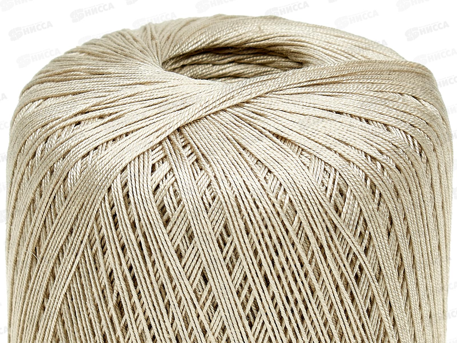 Пряжа Денди хлопок 100% 50гр 330м бежевый светлый 006 *10