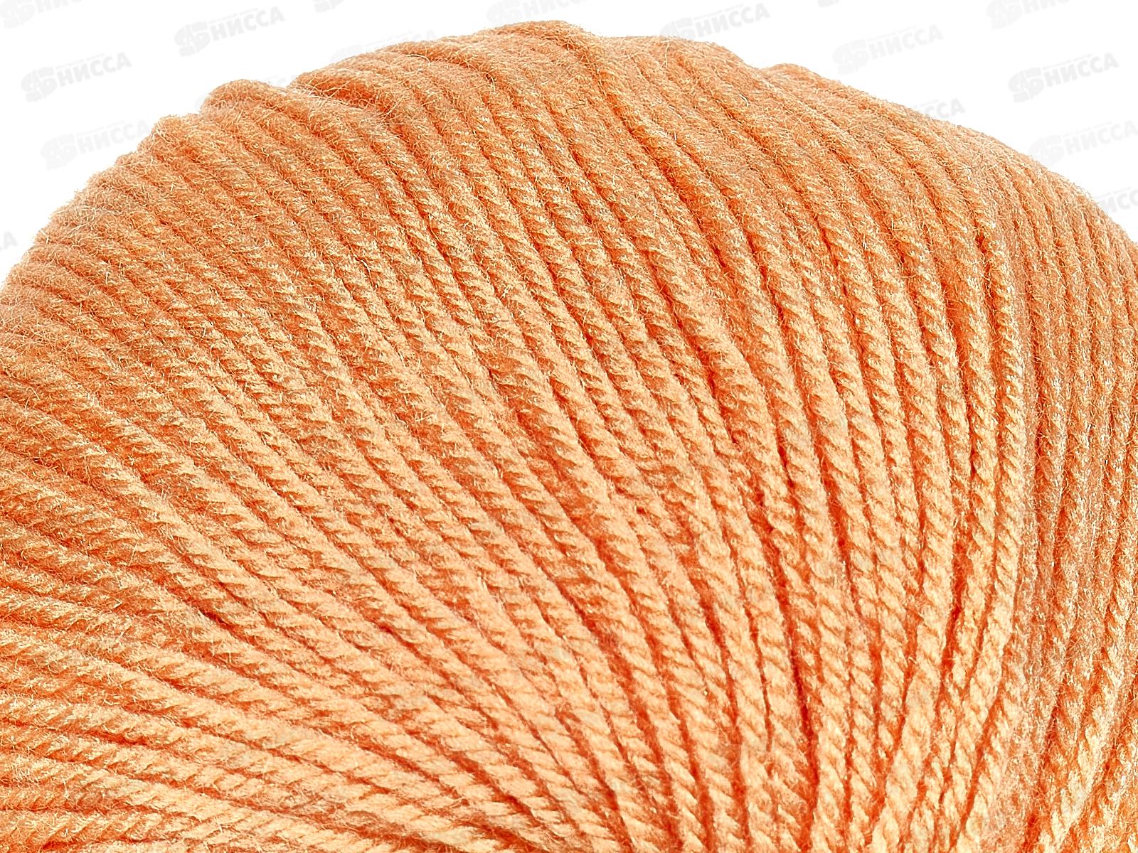 Пряжа Карамелька акрил 100% 50гр 175м Персик 037