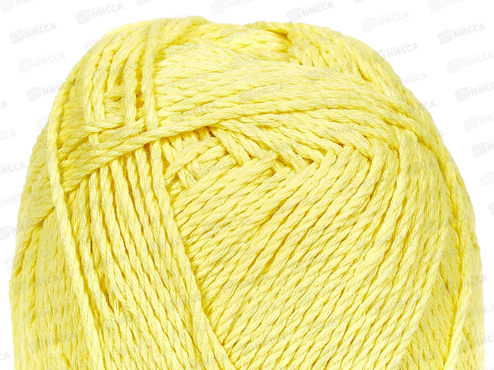 Пряжа Мягкий хлопок/нейлон 100гр 220м Лимон 030
