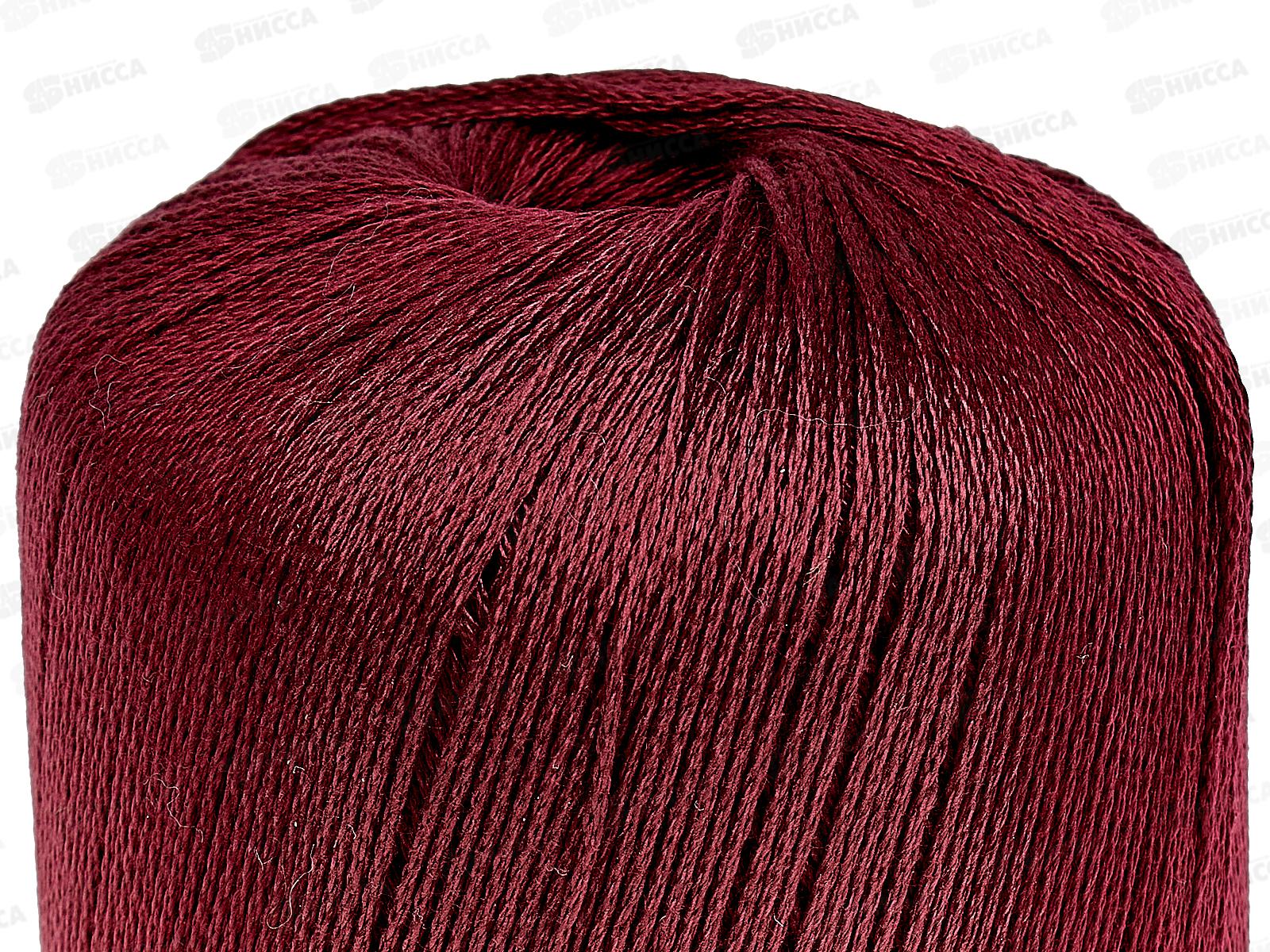 Пряжа Хлопок мерсеризованный 50гр 200м Вишня 091