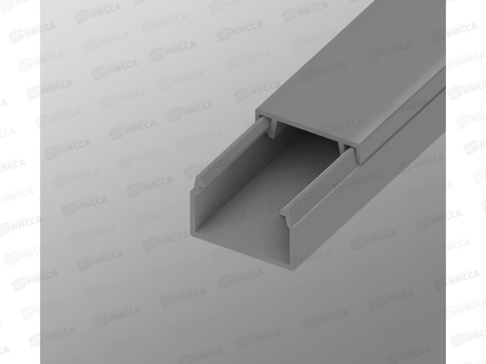 Кабель-канал AGIS Profile ПВХ  15*10мм  2м серый *25