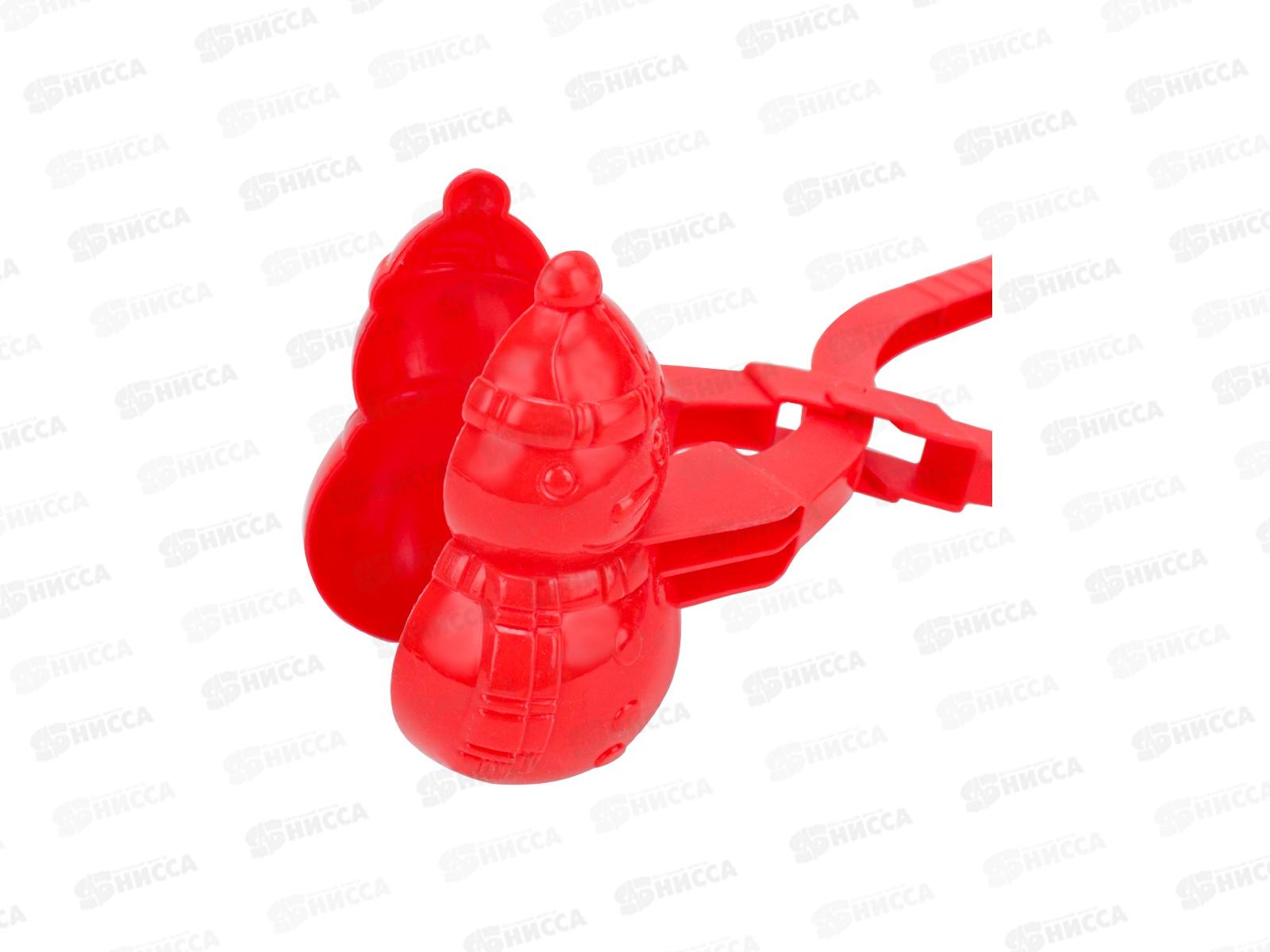 Форма для снега (снежколеп) 200мм &quotСнеговик&quot ИК-6852, микс, в сетке  *240