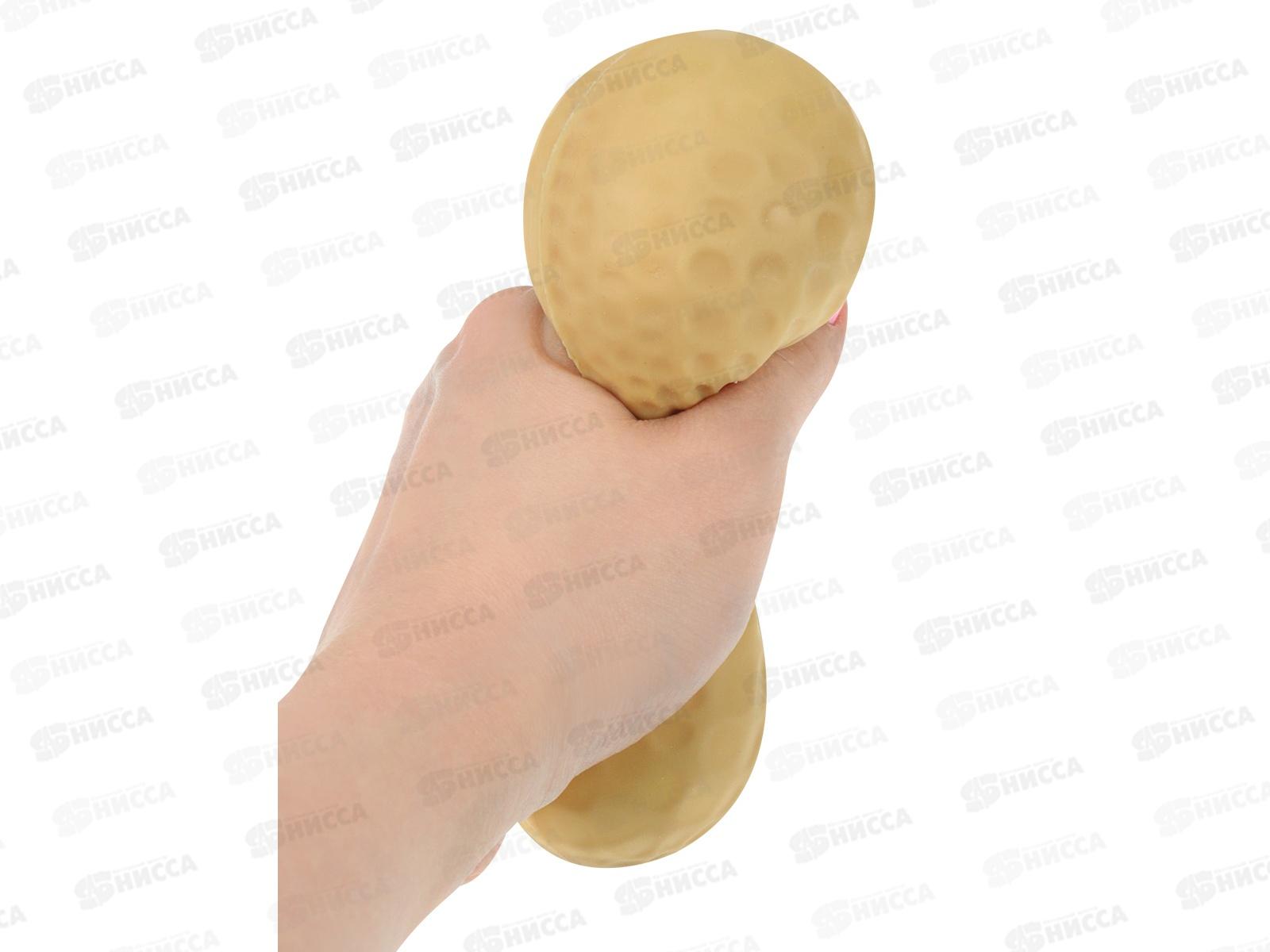 Антистресс-мялка &quotАрахис&quot 11х5см, микс, ИК-4361 *12