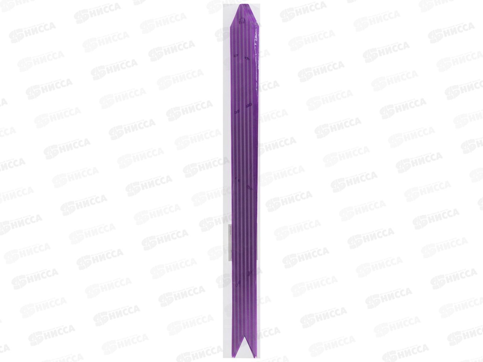 Бант-бабочка MI с принтом Полоски, 3см, фиолет БЛ-6504  *10