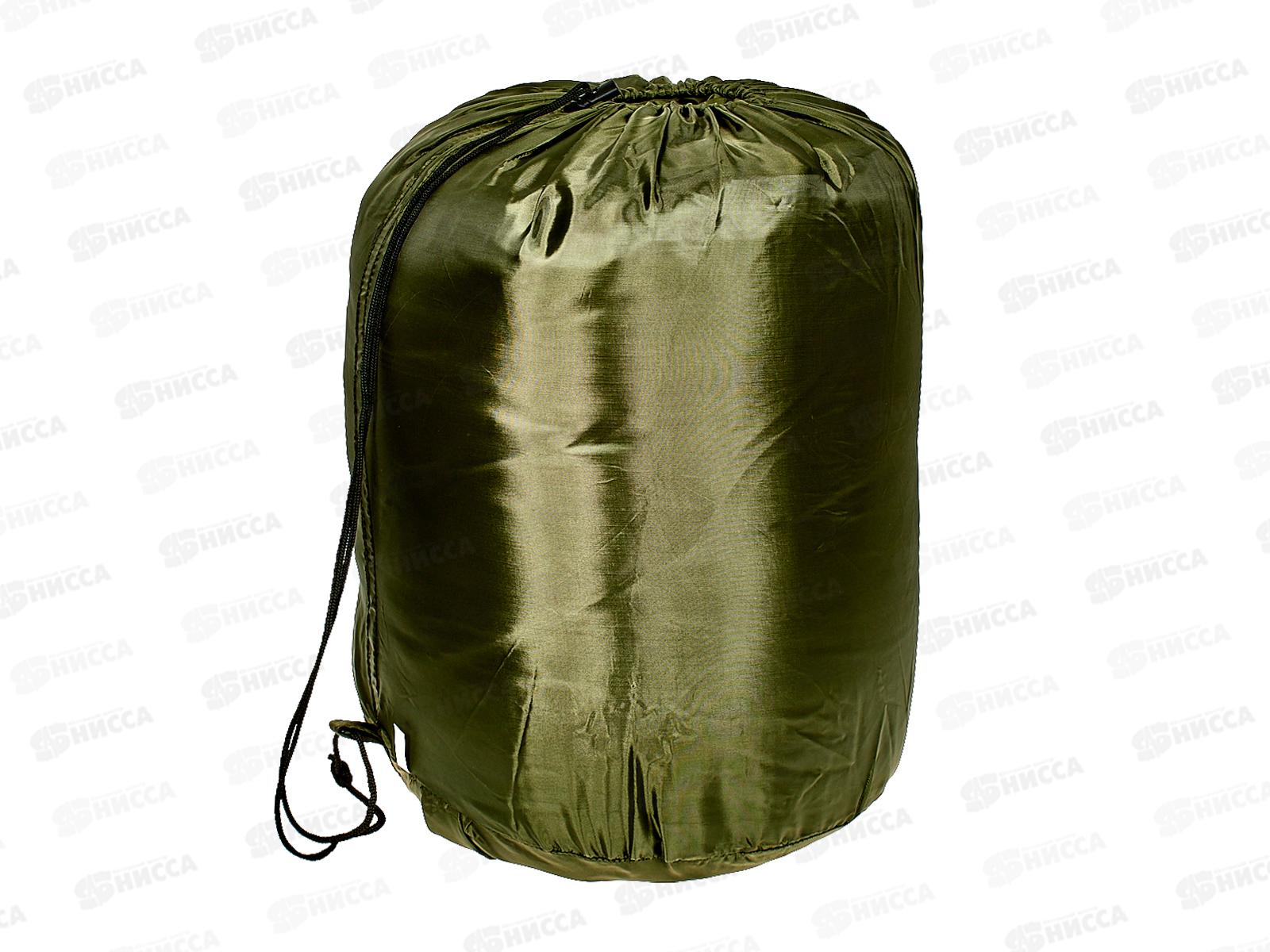 Спальный мешок, цвет зеленый, 190х75х30см, 500г/м2, AL-8597-7