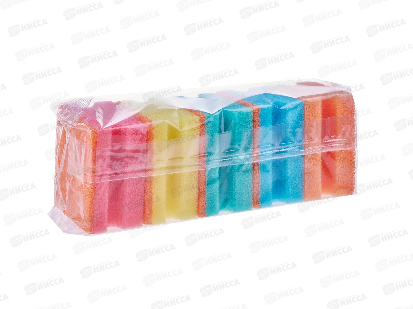 Губка для посуды DOMINA 5шт профилированная 7*6*4см *40/120   Р