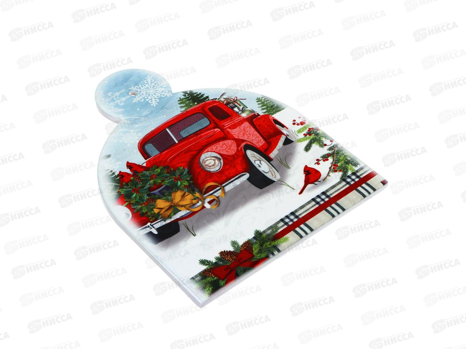 Подставка  под горячее керамическая &quotМашинки&quot 18*23см 820-810 г