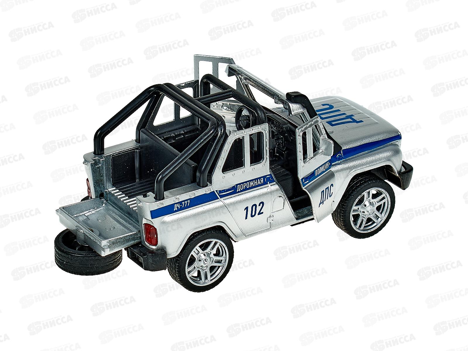 Машина &quotТЕХНОПАРК&quot металлическая  UAZ HUNTER полиция, 11,5см, 329199
