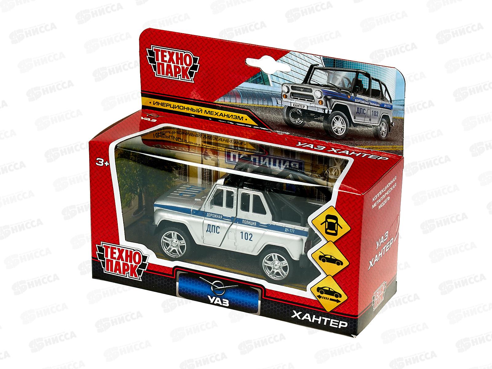 Машина &quotТЕХНОПАРК&quot металлическая  UAZ HUNTER полиция, 11,5см, 329199