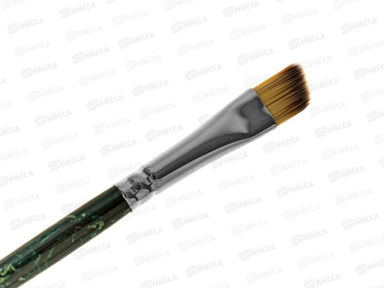 Кисть ГАММА синтетика 5 пл., скошенная  длинная ручка 1015005*12/120