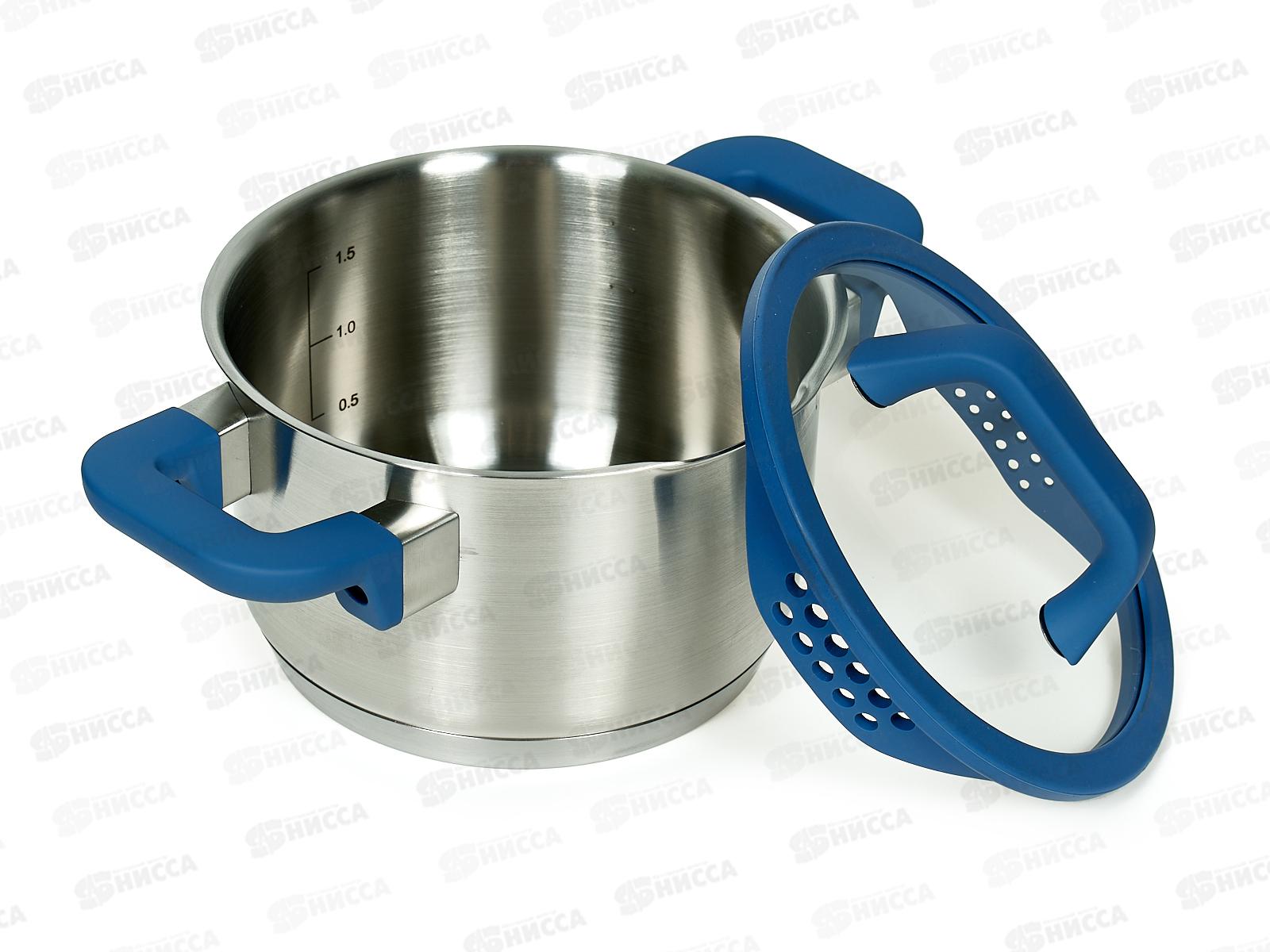 Кастрюля САПФИР 16x9см 2л, индукционное дно LR02-354