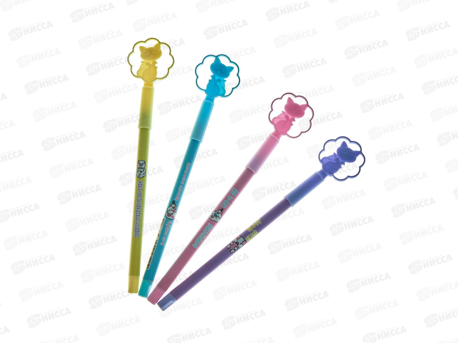 Ручка шариковая  BASIR Котенок,цветной корпус МС-3190*70