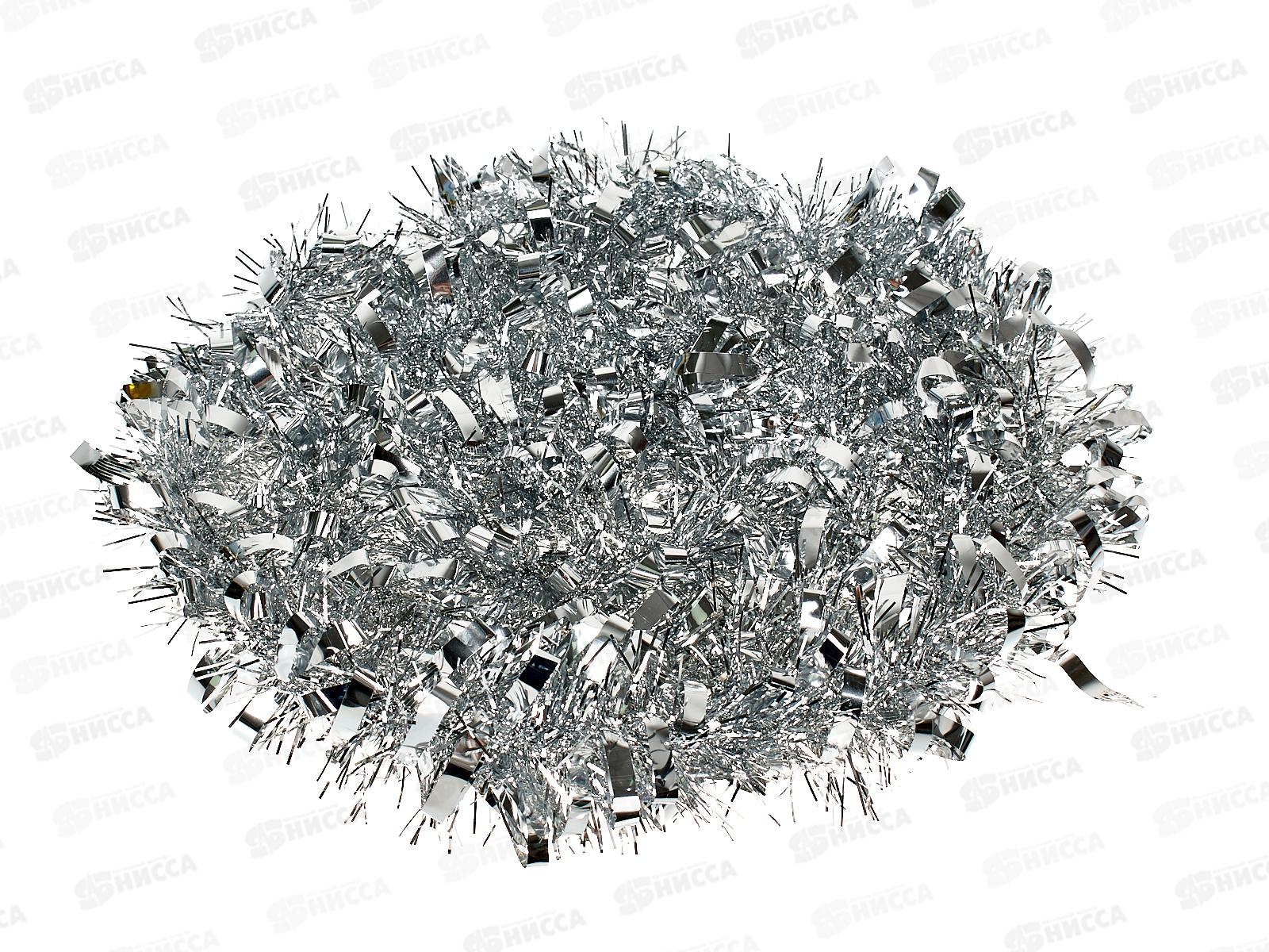 Мишура, 9см. х 2м., AL-13627 серебро *360