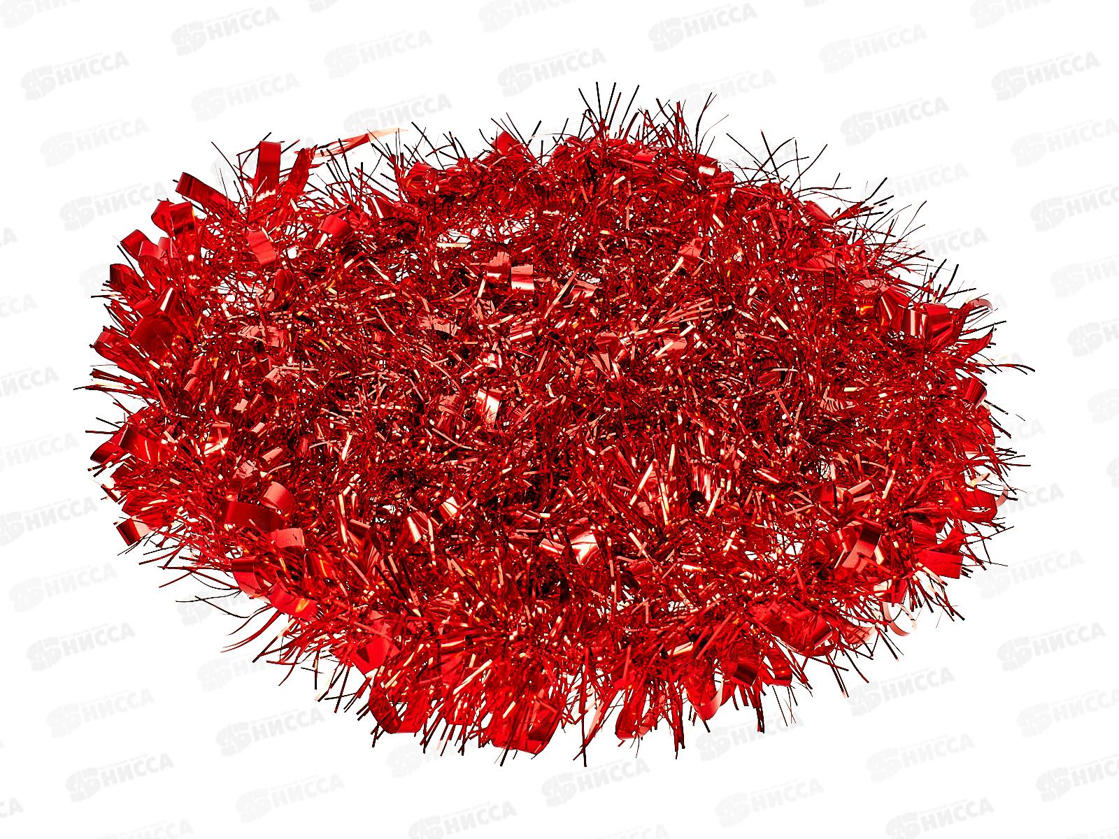 Мишура, 9см. х 2м., AL-13627 красный *360