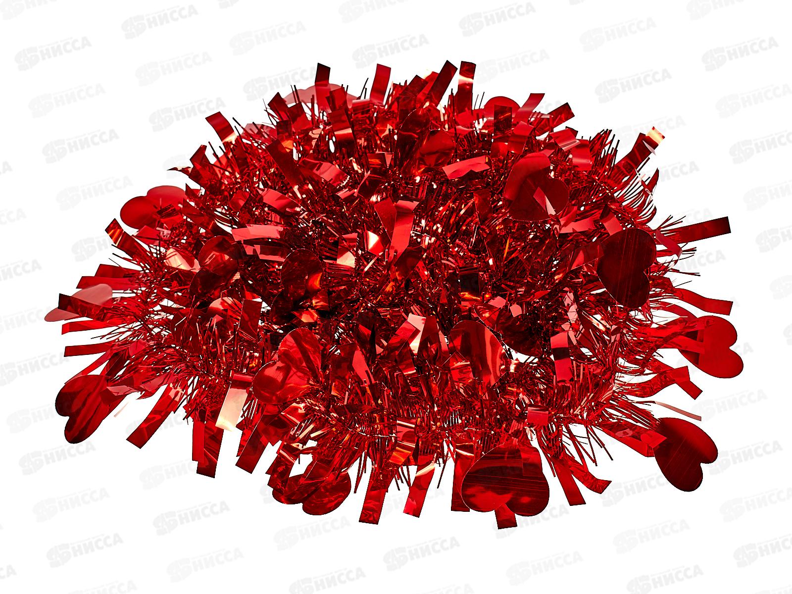 Мишура 002015 классика  8см х 2м. красный, AL-3361, *1200