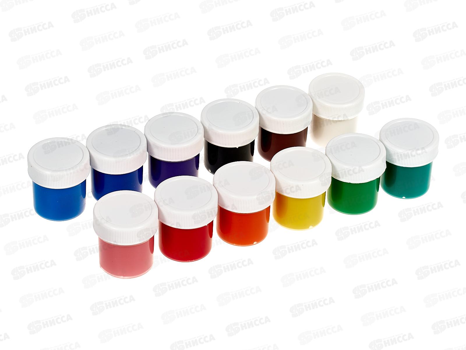 Гуашь художественная  BRAU Магия цвета 12цв 20мл, 190557 *18