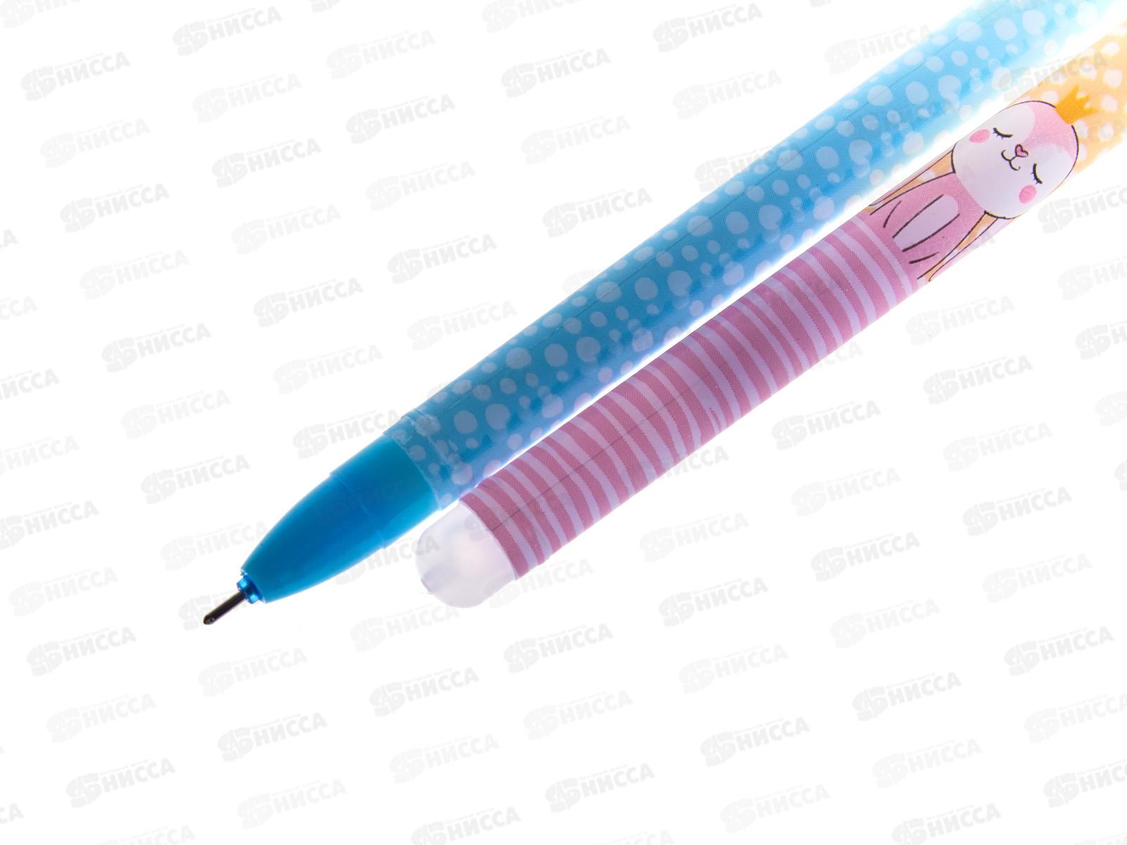 Ручка пишет-стирает  BASIR  Животные синяя, гель, 6027*12/144/576