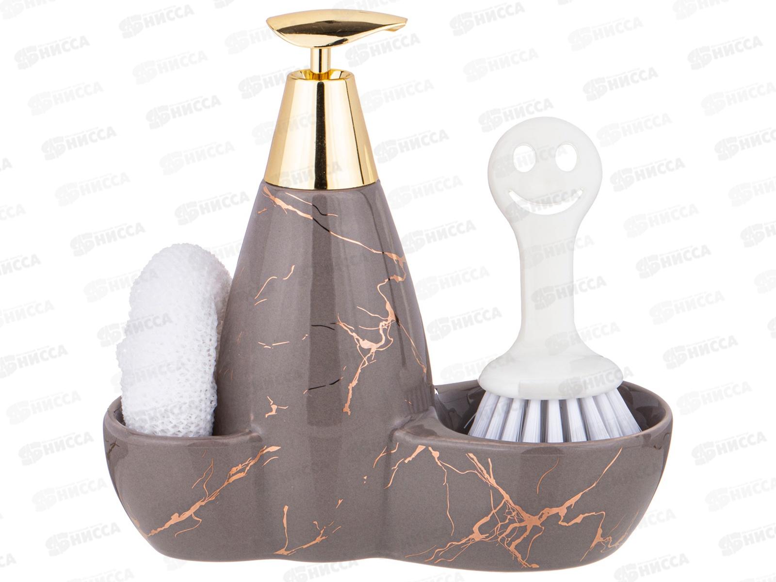 Диспенсер для моющего средства Fantasy+губка и щетка 500мл 755-222 *24