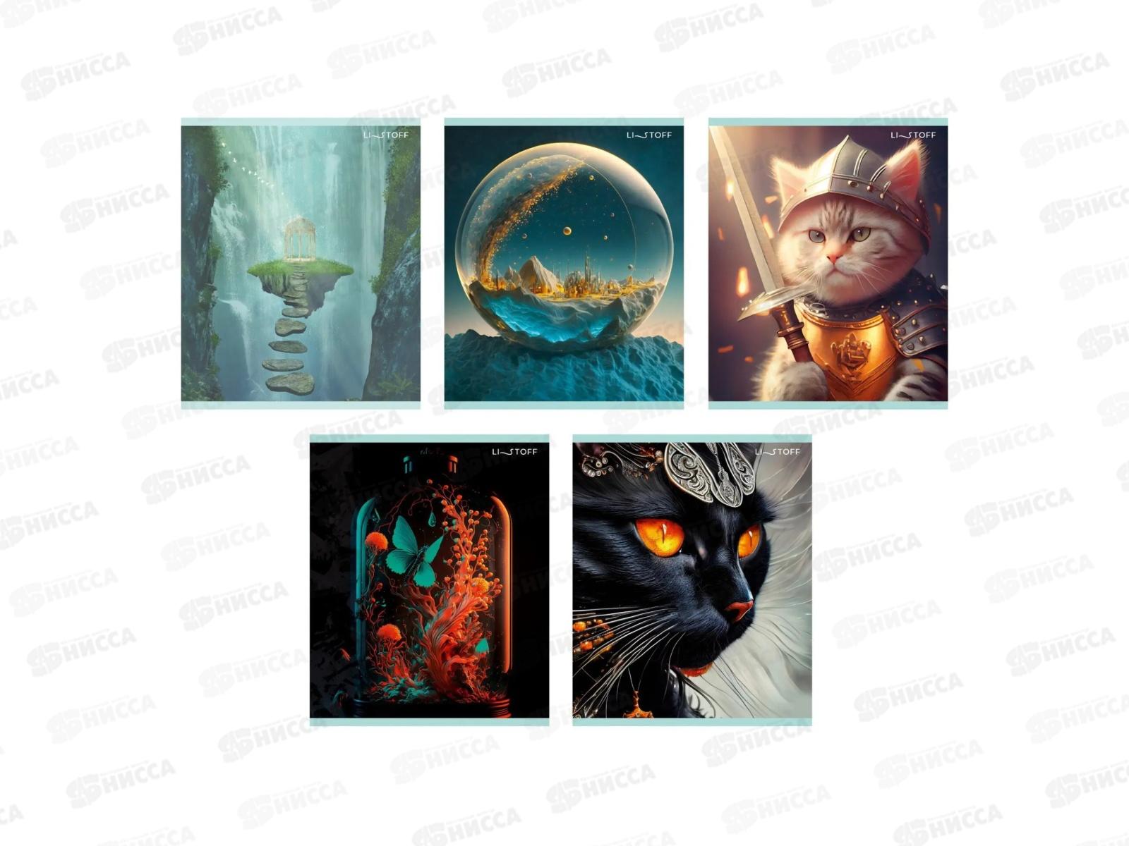 Тетрадь 48листов клетка ЭКСМ Фантастическая серия, золото ТКГ488761 *10/100