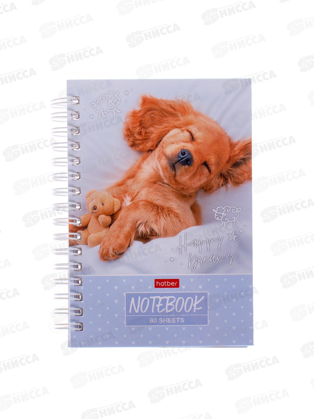 Книжка записная Hatber А6  80л Носики курносики сопят 30180 *32